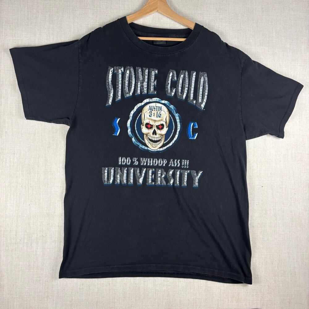 Vintage Stone Cold University Steve Austin Class of 3:16 WWF XL Shirt